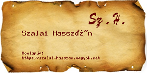 Szalai Hasszán névjegykártya